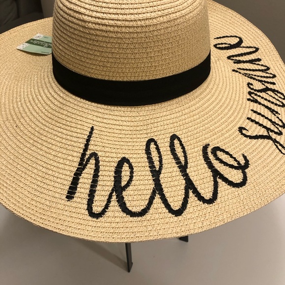 Hello Sunshine beach hat for women - Picture 2 of 5